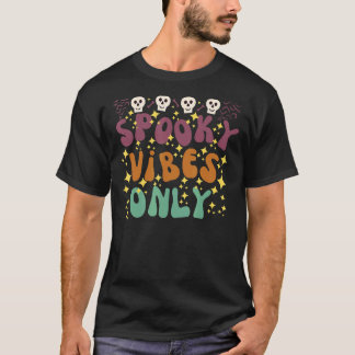 Camiseta Spookes Vibes Apenas Retrô Vintage Bats Skull Hall