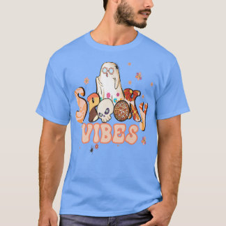 Camiseta Spookes Vibes Flor Potência Retroativa Hippy Ghost