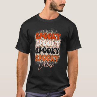 Camiseta Spookes Vibes Leopard Halloween Fall Season