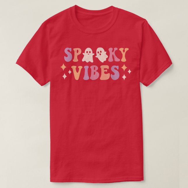 Camiseta Spookes Vibes Retrorando Truque De Halloween Ou Tr (Frente do Design)