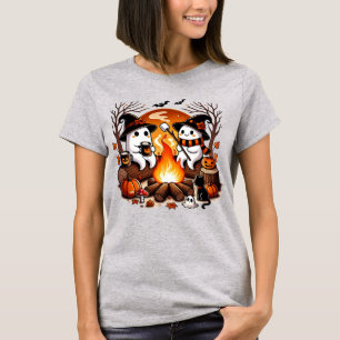 Camiseta Spookfire, Cute Ghost Halloween Mallow