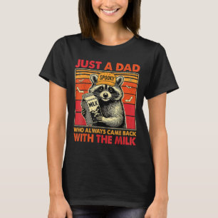 Camiseta Spookon Racoon Apenas Um Pai Que Sempre Voltou