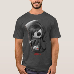 Camiseta Spooksceno Emo Skeleton Grim Reaper Gótico Alt