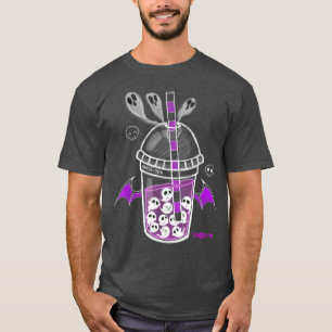 Camiseta Spooksceno Ghos-Tea Spooky Boba Emo Gótico Alt Pur