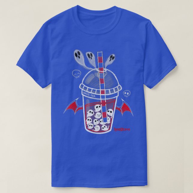 Camiseta Spooksceno Ghos-Tea Spooky Boba Emo Gótico Alt Ver (Frente do Design)