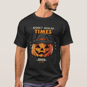 CAMISETA SPOOKTACULAR VEZES À VOLTA DA CABEÇA DO T-SHIRT