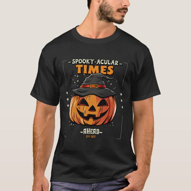 CAMISETA SPOOKTACULAR VEZES À VOLTA DA CABEÇA DO T-SHIRT (Frente)