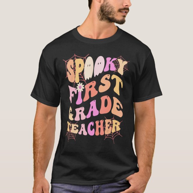 Camiseta SPOOKY 1RUA PROFESSORA Esta É A Minha Fabool (Frente)