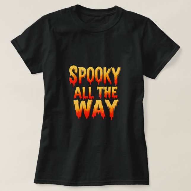 Camiseta Spooky All way - Lixo de Slimo no Halloween (Frente do Design)