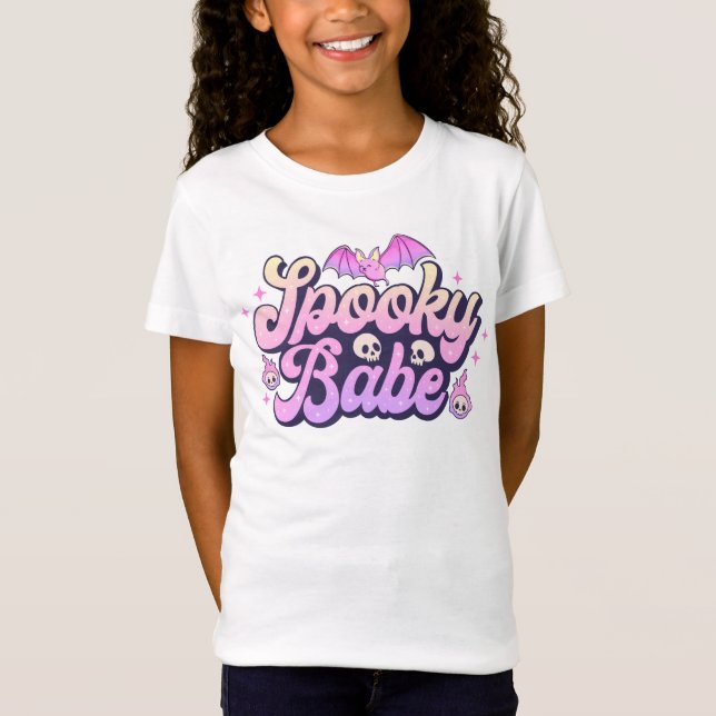 Camiseta Spooky Babe Cute Halloween (Frente)