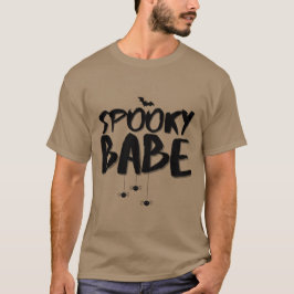 Camiseta Spooky Babe Vibes Engraçado Design de outono