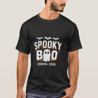 Camiseta Spooky Boo Brevemente Chegando Gravidez no Hallowe