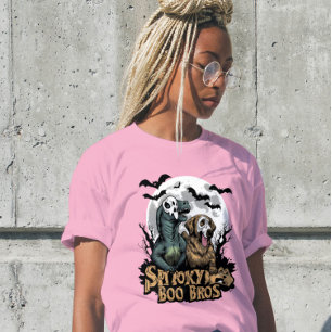 Camiseta Spooky Boo Bros Mens T Rex Retriever Shirt