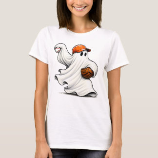Camiseta Spooky Boo Fantasma de Beisebol Balanço Halloween