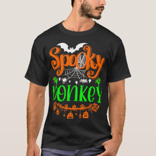 Camiseta Spooky Boo Halloween Animal Donkey Giftidea
