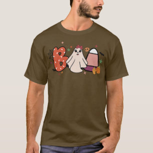 Camiseta Spooky Boo Hippie Ghost Costume Pumpkin Groovy Hal