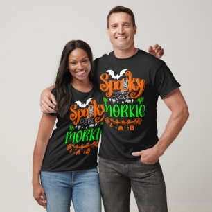 Camiseta Spooky Boo Pumpkin Halloween Morkie Giftidea