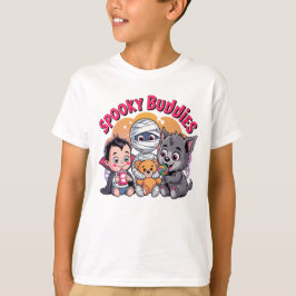 Camiseta Spooky Buddies Halloween Kids Tee"