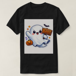 Camiseta Spooky-Cute Halloween Ghost Sticker
