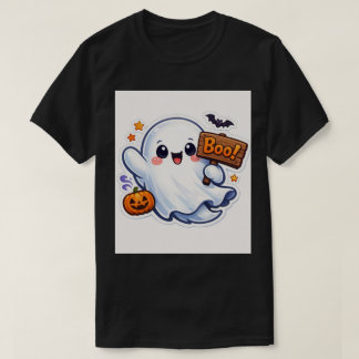Camiseta Spooky-Cute Halloween Ghost Sticker