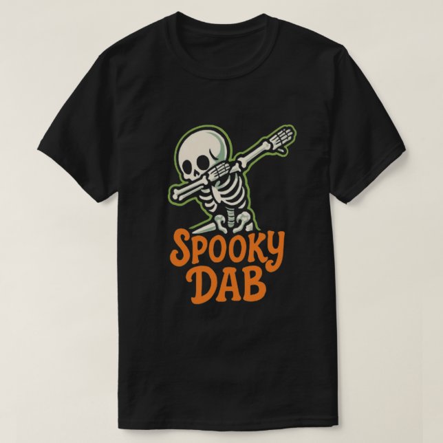 Camiseta Spooky Dab Halloween (Frente do Design)