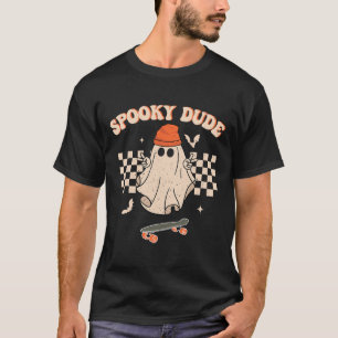 Camiseta Spooky Dude Toddler Retro Groovy Hippie Halloween
