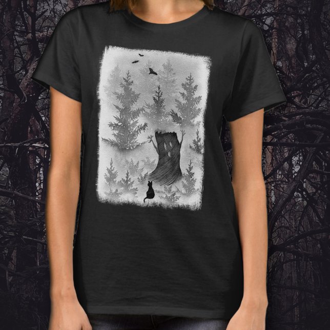 Camiseta Spooky Forest Halloween (Criador carregado)