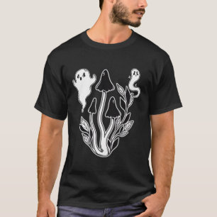 Camiseta Spooky Ghost Cottagecore Mushroom