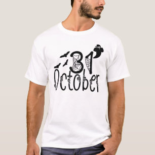 Camiseta Spooky Ghost Halloween 31 de outubro