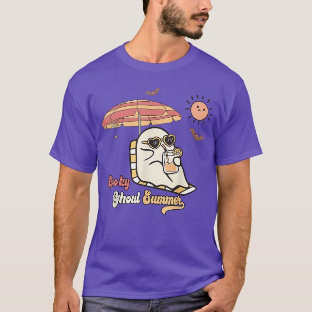 Camiseta Spooky Ghoul Summer Happy Summerween Spooky Summer (Frente)