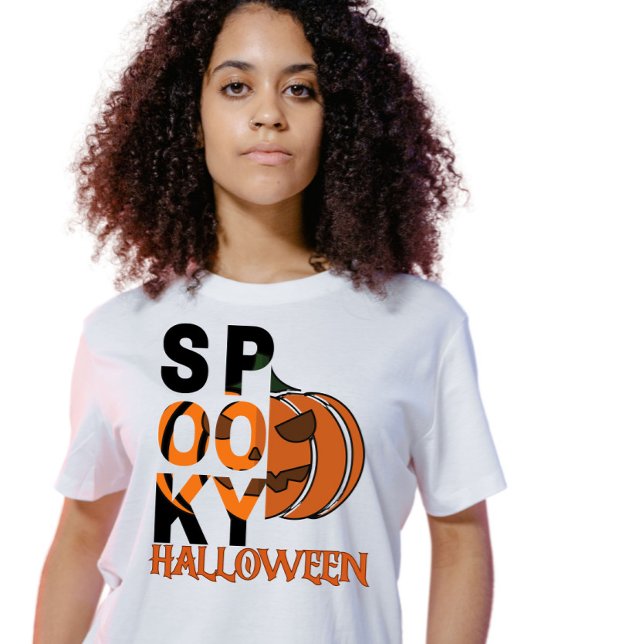 Camiseta Spooky Halloween (Criador carregado)