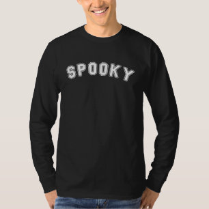 Camiseta Spooky Halloween College Letterman Style Trendy Gr