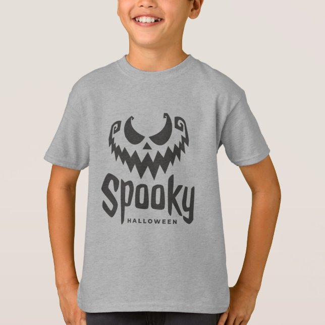 Camiseta Spooky Happy Halloween Costume T-Shirt (Frente)