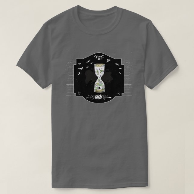 Camiseta Spooky Hourglass (Frente do Design)