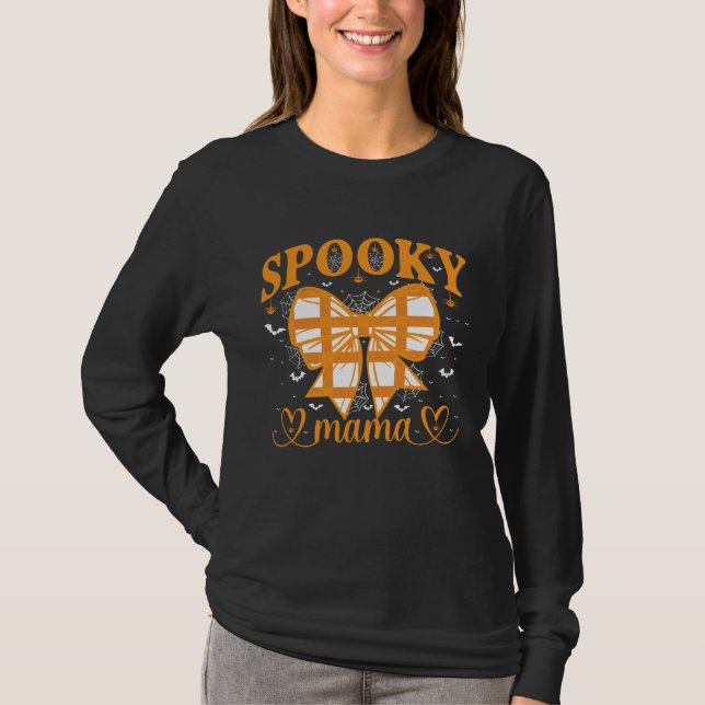 Camiseta Spooky Mama – Cute Halloween for Moms (Frente)