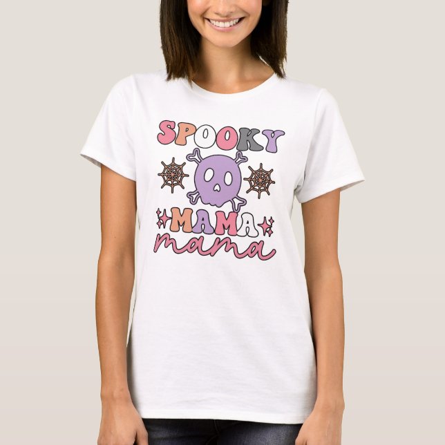Camiseta Spooky Mama Halloween (Frente)