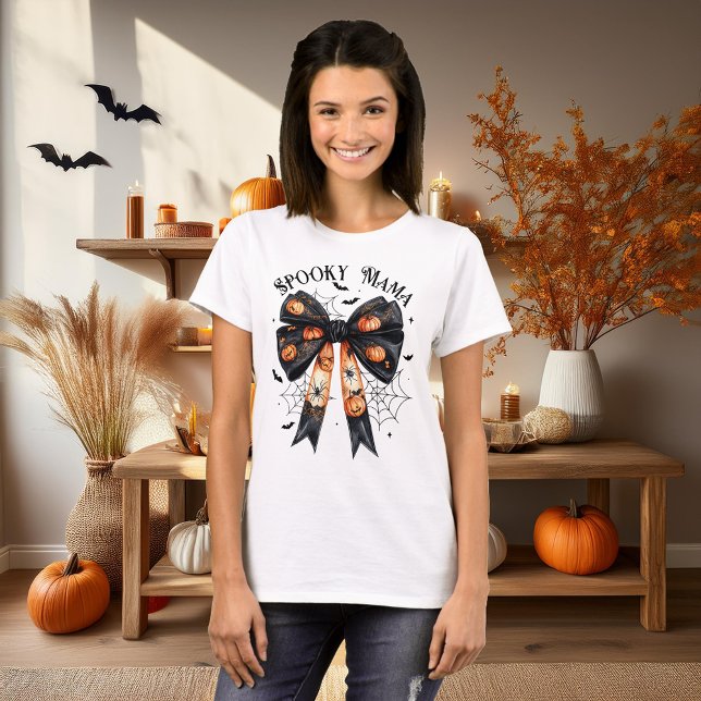 Camiseta Spooky Mama Halloween (Criador carregado)