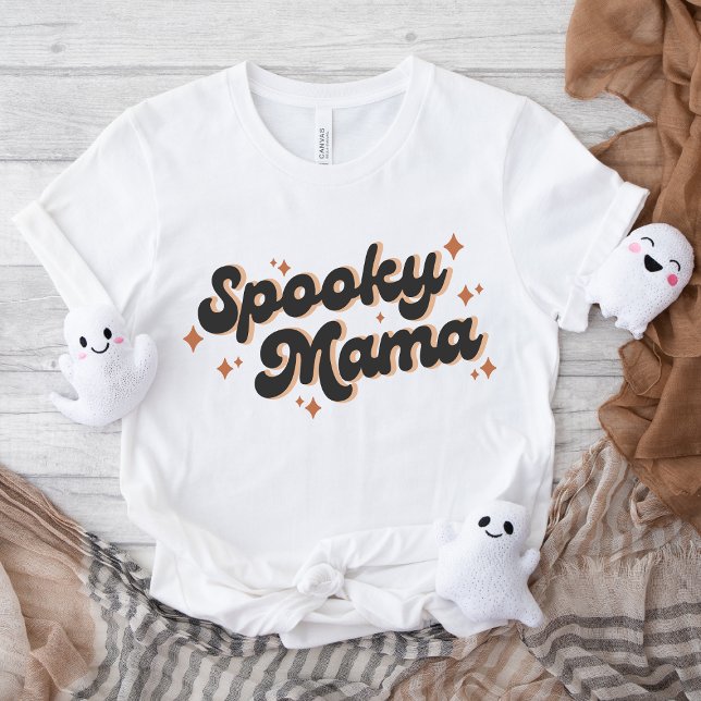 Camiseta Spooky Mama Halloween Design de texto (Criador carregado)