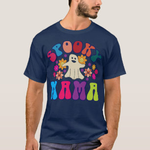 Camiseta Spooky Mama Spooky Season Floral Ghost Halloween P