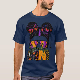 Camiseta Spooky Mini Cute Mimi Pequeno Halloween Mensagem G