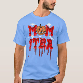 Camiseta Spooky Momster T Matching Momster Halloween Women