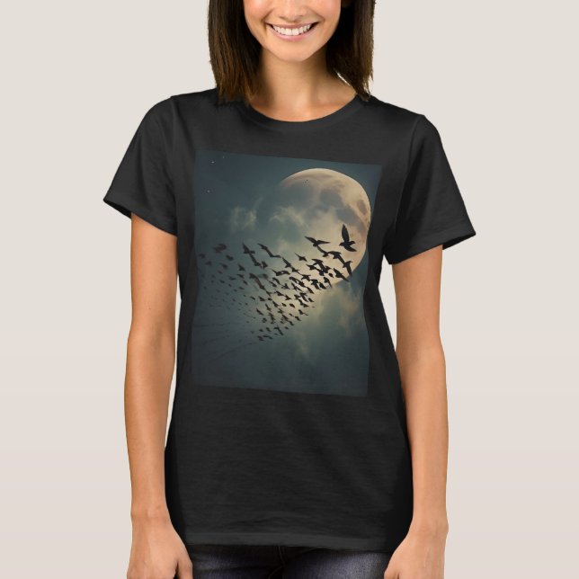 Camiseta Spooky Moon Ravens (Frente)