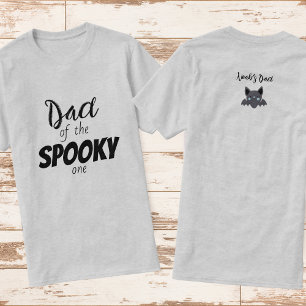 Camiseta Spooky One   Aniversário do Halloween   Azul-Pai