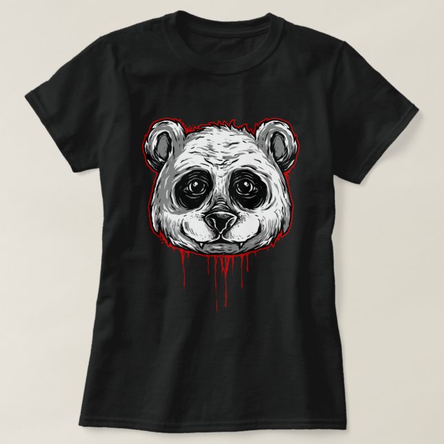 Camiseta Spooky Panda (Frente do Design)