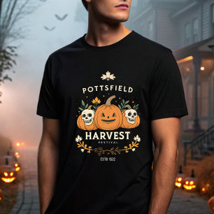 Camiseta Spooky Pottsfield Harvest Festival Pumpkin Vibes