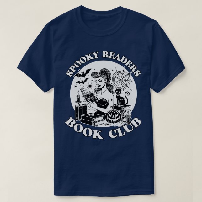 Camiseta Spooky Readers Book Club 2 (Frente do Design)