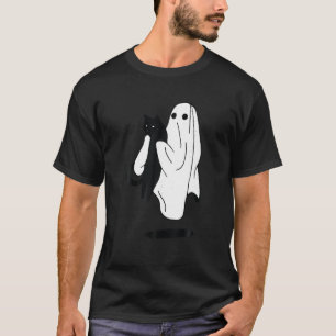 Camiseta Spooky Season Cat Lover Halloween Costume Black Ca