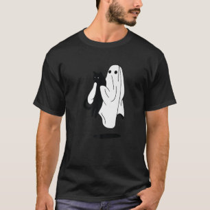 Camiseta Spooky Season Cat Lover Halloween Costume Black Ca