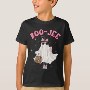 Camiseta Spooky Season Cute Ghost Dia de as Bruxas engraçad