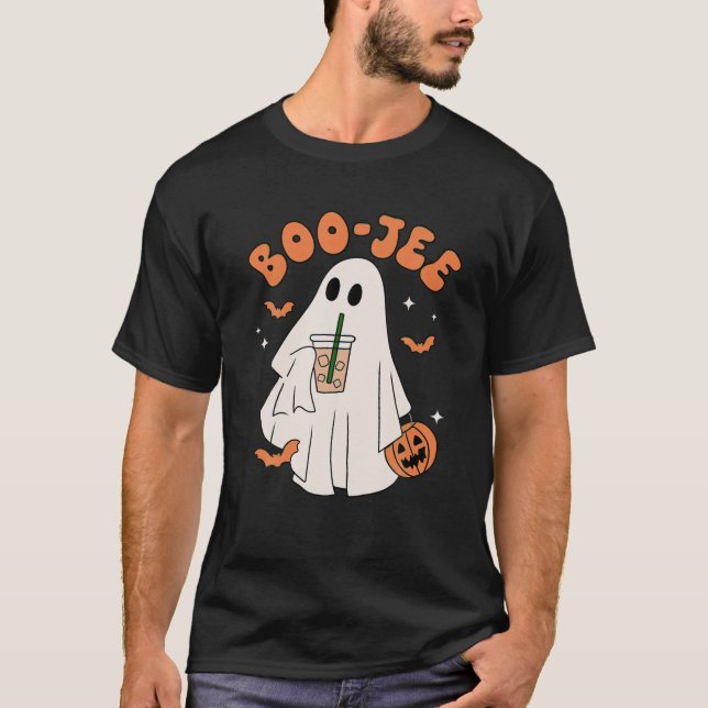 Camiseta Spooky Season Engraçado Fantasma Halloween Figurum (Frente)